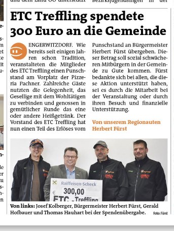 Spendenbergabe