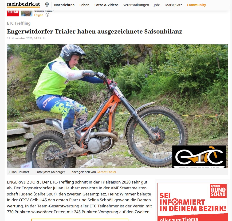 Bezirksrundschau Jahreswertung