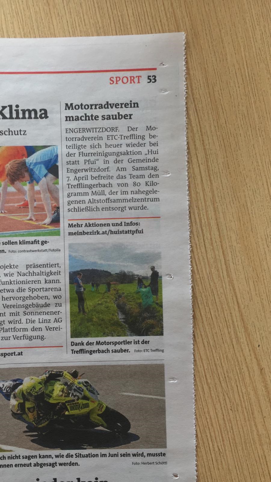 Bezirksrundschau Flurreinigung