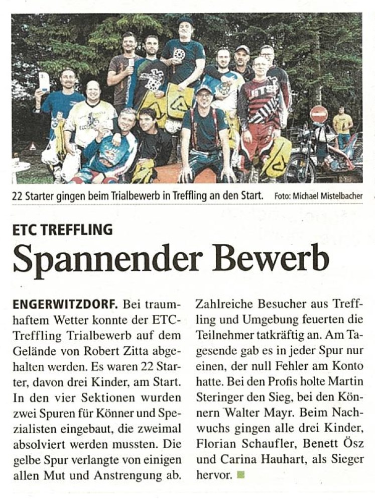 Trialbewerb 2017 Rundschau