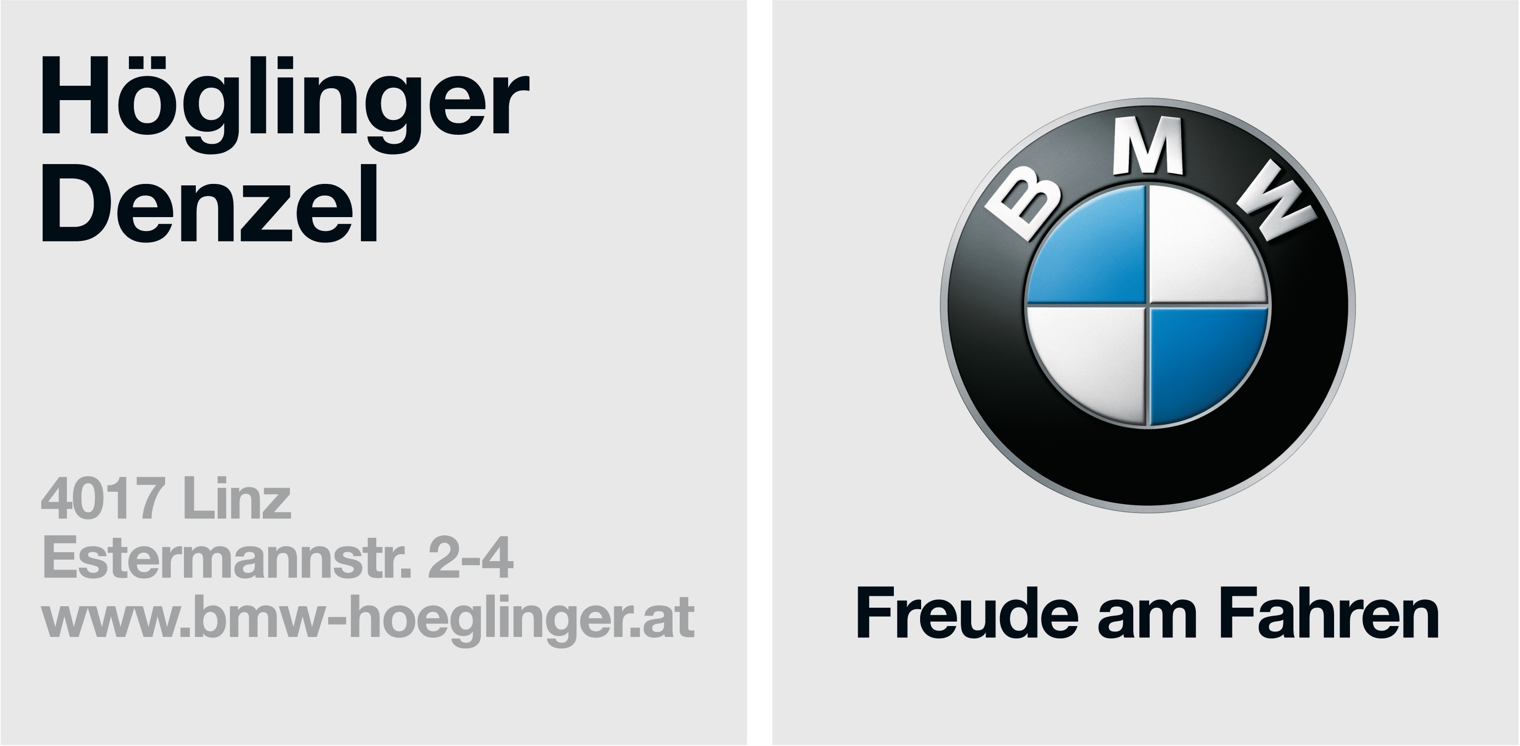 BMW LOGO grau viereck